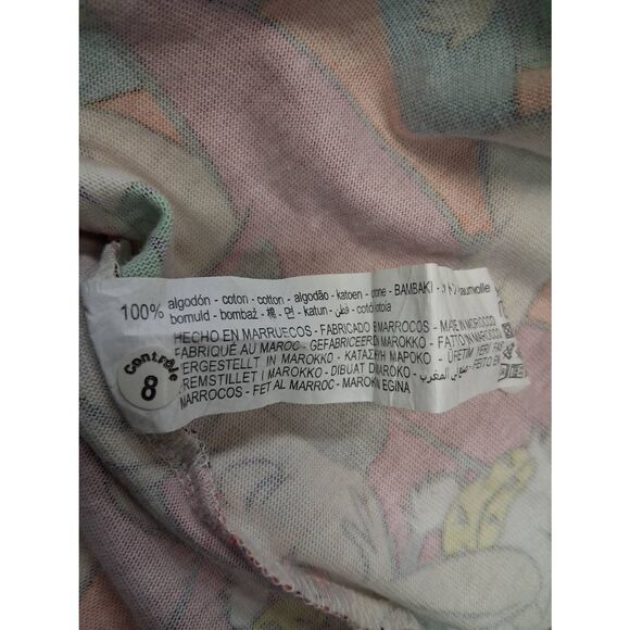 Zara Flintstones womens small tshirt dress multi colored orange blue brown - Picture 8 of 8